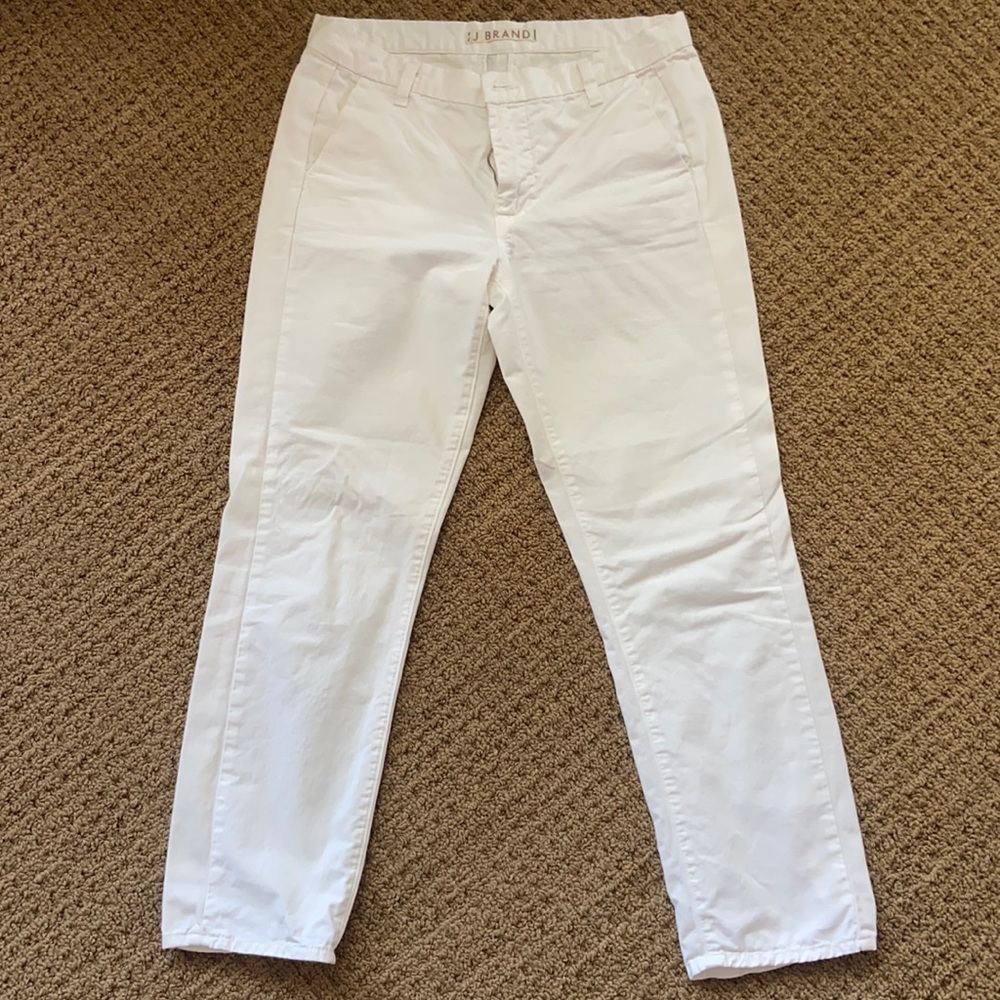J Brand off-white cotton pants
